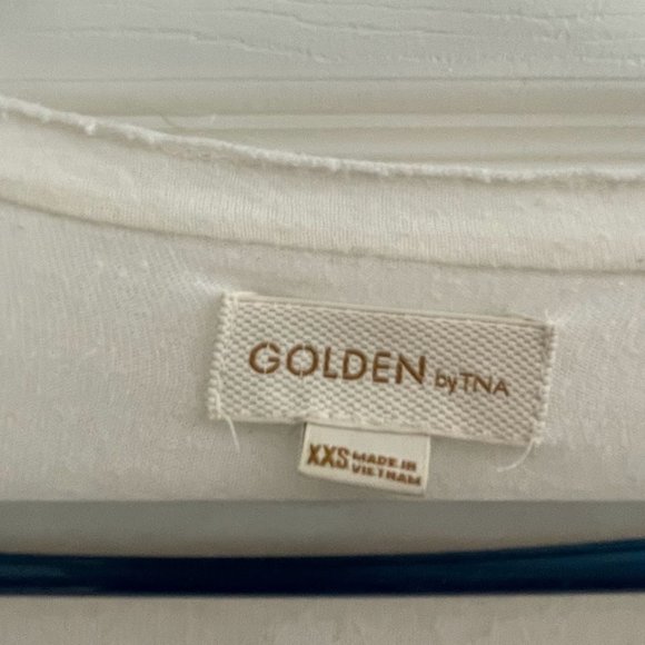 Golden by TNA aritzia white long sleeve - Picture 2 of 2